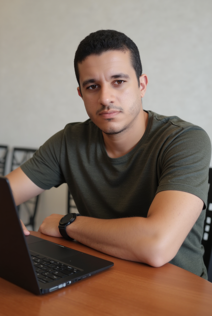 Renato Salvador com notebook